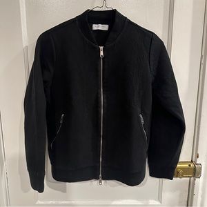 Everlane black lightweight bomber jacket zipper women’s medium